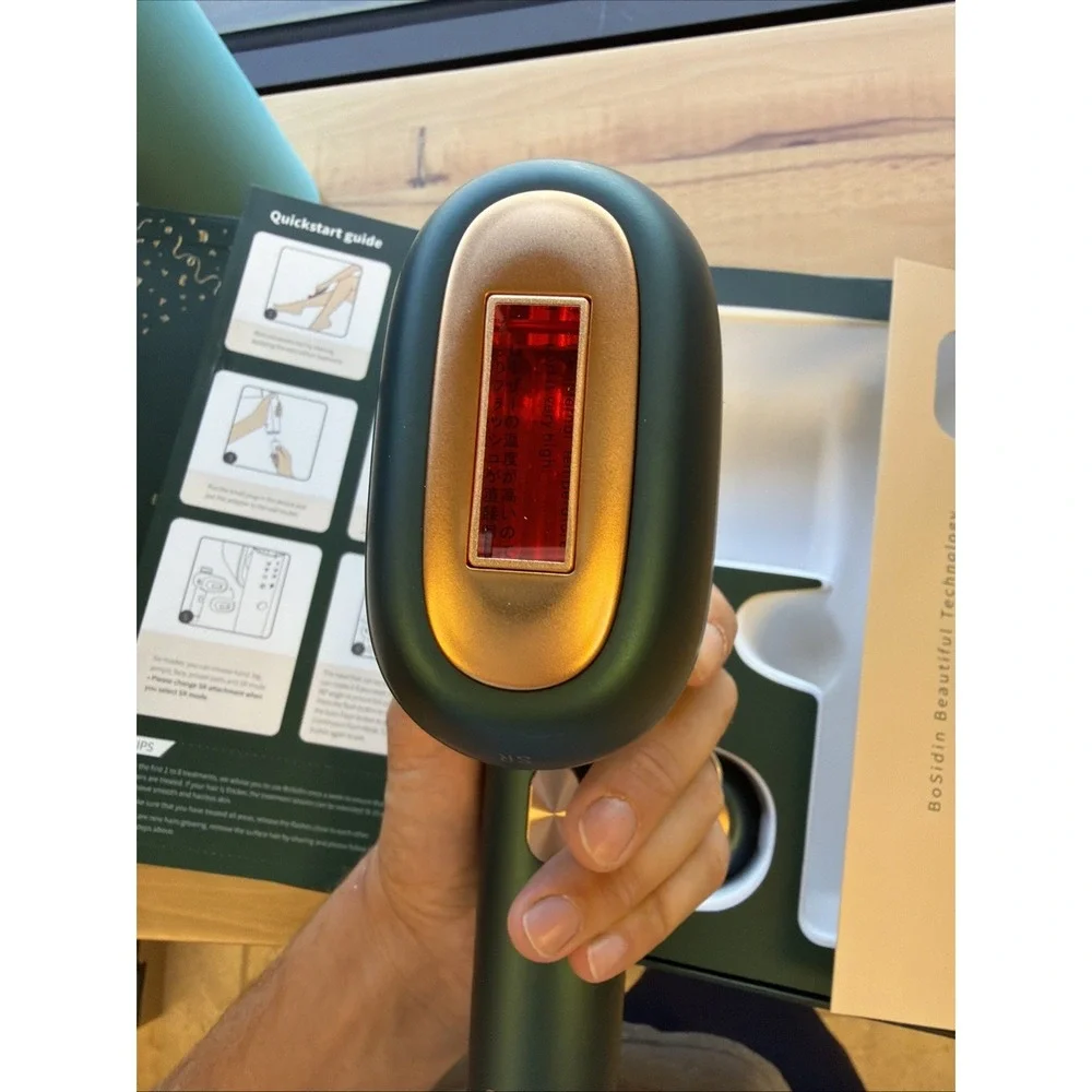BoSidin Painless Permanent Hair Removal Device for Women & Men - Body and Face